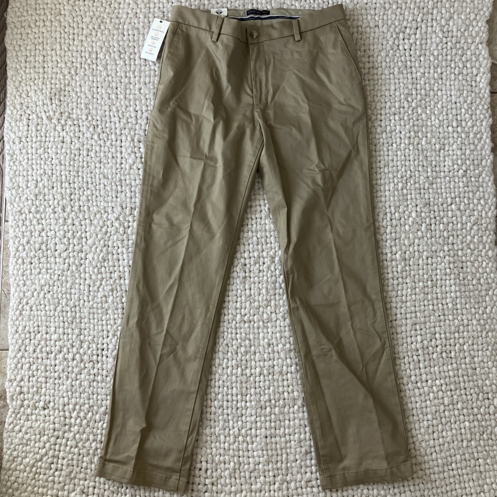 NWT‎ Dockers Pants Mens 34x34 Signature Khaki Beige Flex Waist MSRP $62
